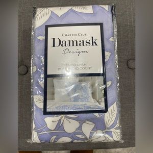Charter Club Damask European sham, floral, NWT